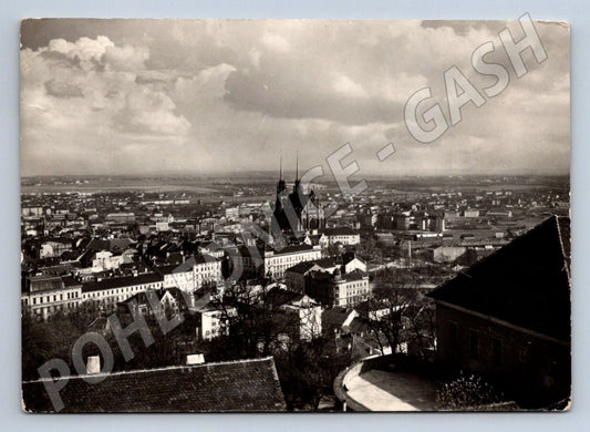 Pohlednice Brno pohled z hradu na Petrov PP 1964 (P2068)