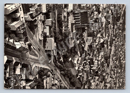 Pohlednice Brno letecký pohled historické centrum 1964 (P2070)