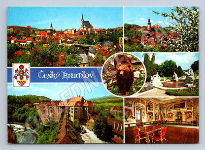 Pohlednice Český Krumlov zámek město Maškarní sál 1978 (P2078)