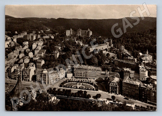 Pohlednice Karlovy Vary letecký pohled PP (P2084)