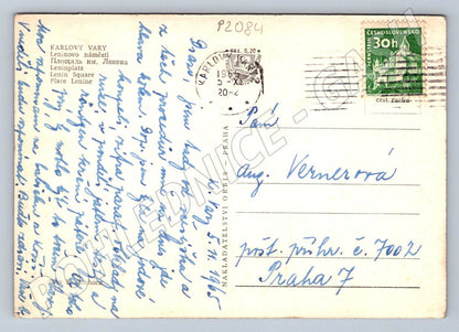 Pohlednice Karlovy Vary letecký pohled PP (P2084)