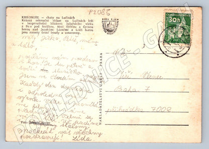 Pohlednice Krkonoše Chaty na Lučinách zimní PP (P2085)