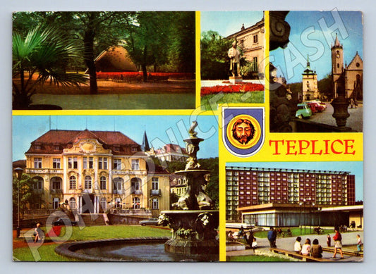 Pohlednice Teplice koláž ČSSR PP zn (P2092)