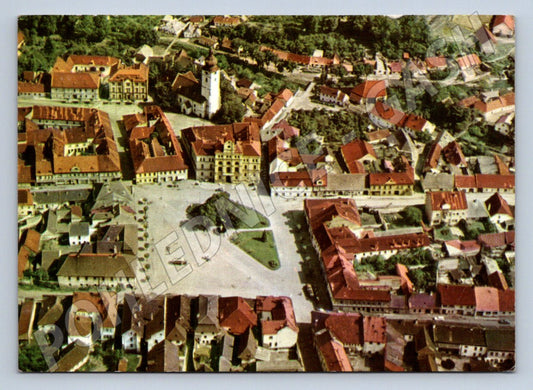 Pohlednice Netolice letecký pohled Orbis PP 1970 (P2096)