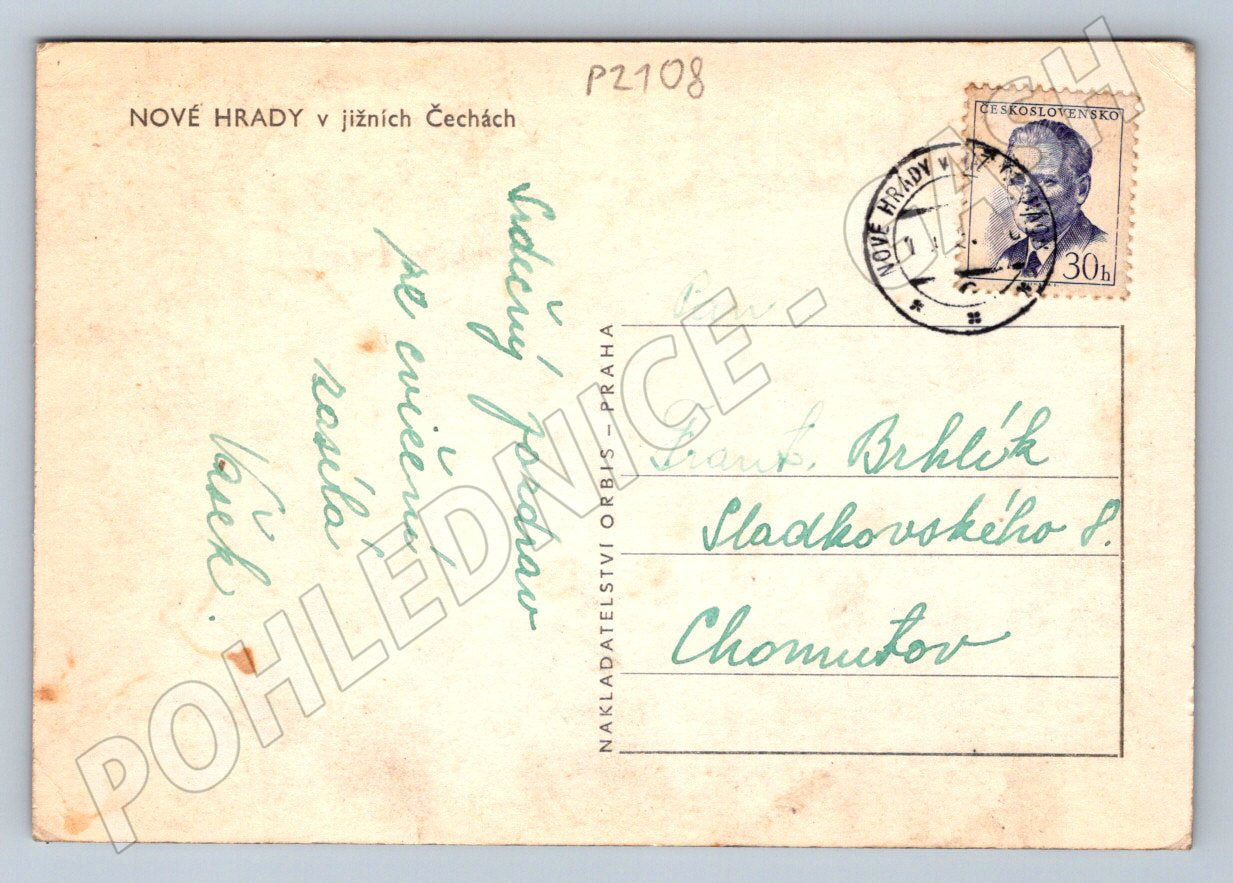 Pohlednice Nové Hrady Jižní Čechy hrad (P2108)