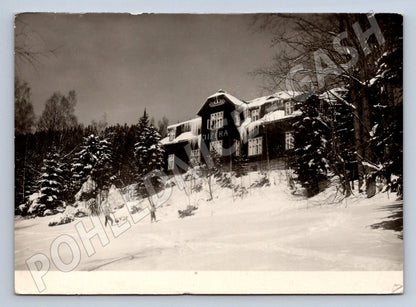 Pohlednice Josefův Důl Jizerské hory chata Izera zimní (P2115)