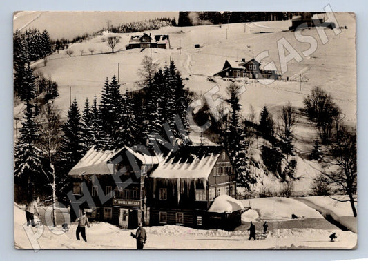 Pohlednice Krkonoše Pec pod Sněžkou Hotel Hvězda 1951 (P2122)