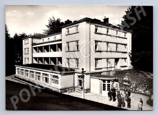 Pohlednice Lázně Jeseník Priessnitzovo sanatorium 1958 Orbis (P2130)