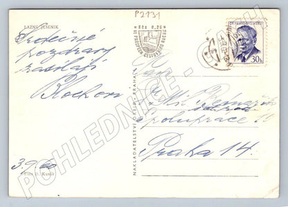 Pohlednice Lázně Jeseník Orbis Praha malý formát 1960 (P2131)
