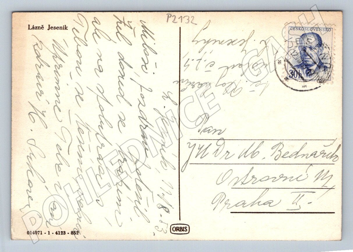 Pohlednice Lázně Jeseník malý formát (P2132)