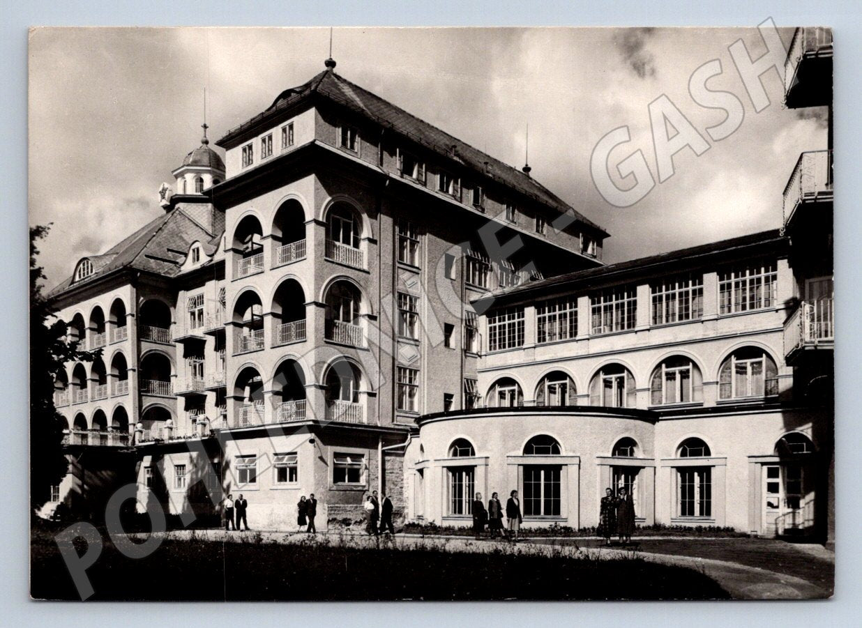 Pohlednice Lázně Jeseník Priessnitzovy ústavy 1959 (P2133)