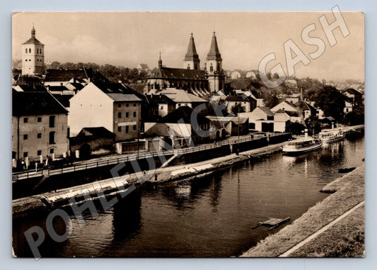 Pohlednice Roudnice nad Labem lodě na Labi (P2135)