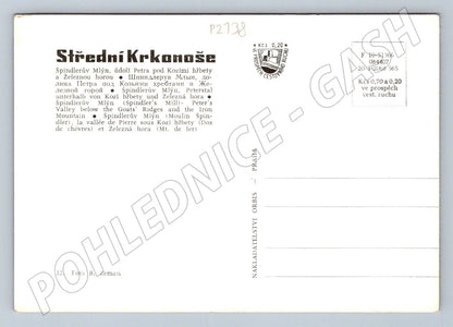 Pohlednice Krkonoše Špindlerův Mlýn Kozí hřbety Železná (P2138)