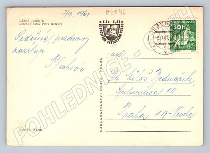 Pohlednice Lázně Jeseník léčebný ústav PP 1961 (P2146)