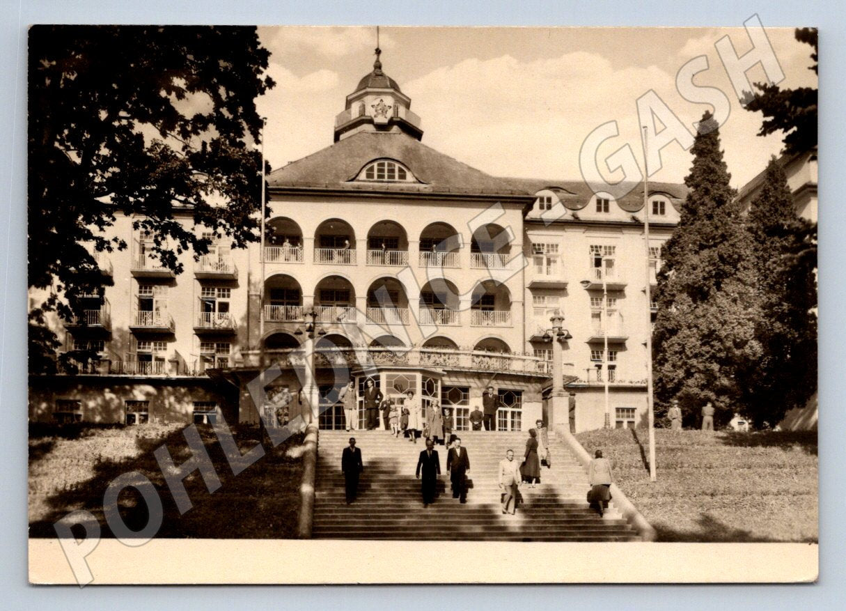 Pohlednice Lázně Jeseník 1955 raz zn (P2147)