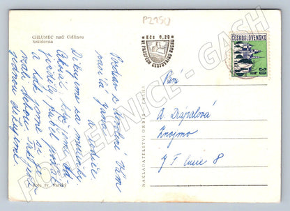 Pohlednice Chlumec nad Cidlinou Sokolovna raz zn (P2150)