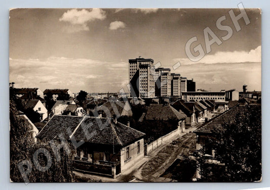 Pohlednice Kladno obytné domy zástavba 1951 (P2157)