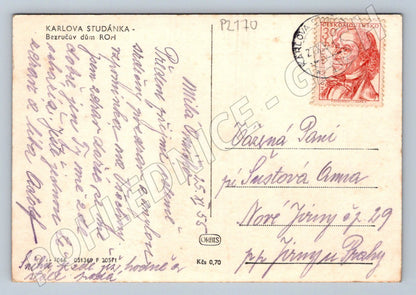Pohlednice Karlova Studánka Bezručův dům ROH (P2170)