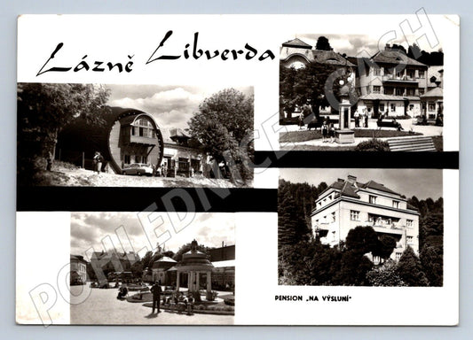 Pohlednice Lázně Libverda koláž ČR (P2171)