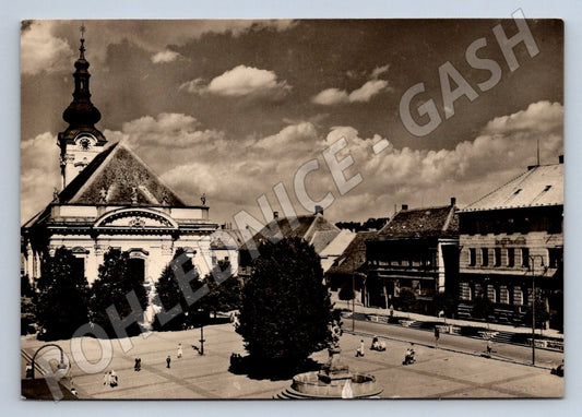 Pohlednice Uherský Brod Náměstí Míru ČSR (P2172)