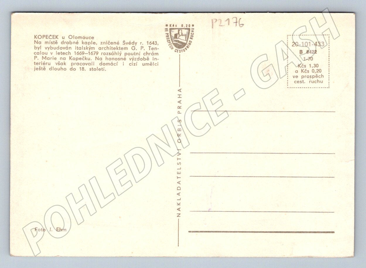 Pohlednice Svatý Kopeček u Olomouce poutní chrám (P2176)