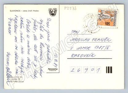 Pohlednice Slavonice náměstí PP (P2178)