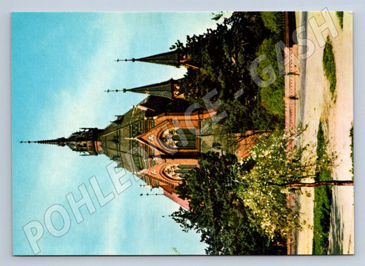 Pohlednice Poštovna Novogotický kostel 1894 barevná (P2180)