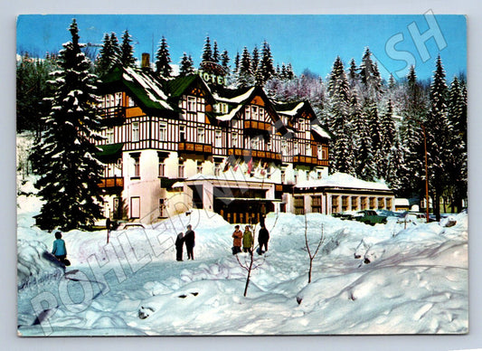 Pohlednice Špindlerův Mlýn Hotel Savoy zimní ČSR (P2181)