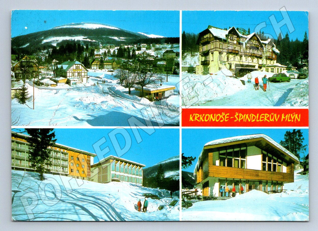 Pohlednice Krkonoše Špindlerův Mlýn 1974 (P2183)