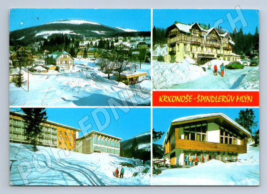Pohlednice Krkonoše Špindlerův Mlýn 1974 (P2183)
