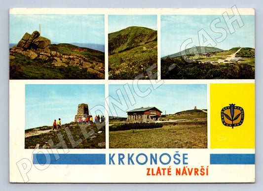 Pohlednice Krkonoše Zlaté návrší Orbis turistická (P2188)