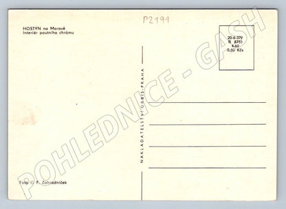Pohlednice Hostýn interiér poutního chrámu (P2191)