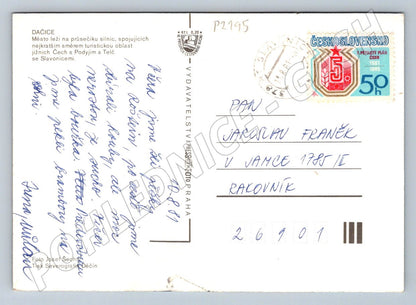 Pohlednice Dačice velkoformátová 1981 ČSSR (P2195)
