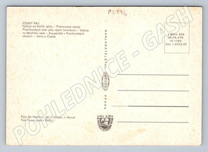 Pohlednice Prachovské skály pozdrav víceobrázková Český ráj (P2196)