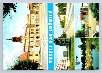 Pohlednice Veselí nad Lužnicí koláž Jižní Čechy PP (P2197)