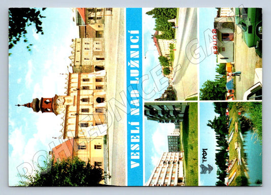 Pohlednice Veselí nad Lužnicí koláž Jižní Čechy PP (P2197)