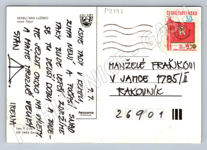 Pohlednice Veselí nad Lužnicí koláž Jižní Čechy PP (P2197)