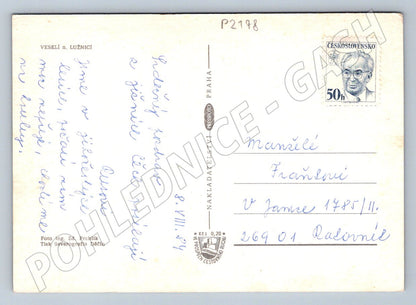 Pohlednice Veselí nad Lužnicí 70 léta zn raz (P2198)