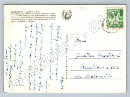 Pohlednice Velichovky lázeňská budova (P2202)
