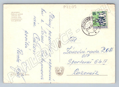 Pohlednice Jáchymov celkový pohled PP 1967 (P2205)