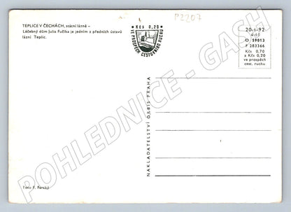 Pohlednice Teplice léčebný dům Julia Fučíka (P2207)