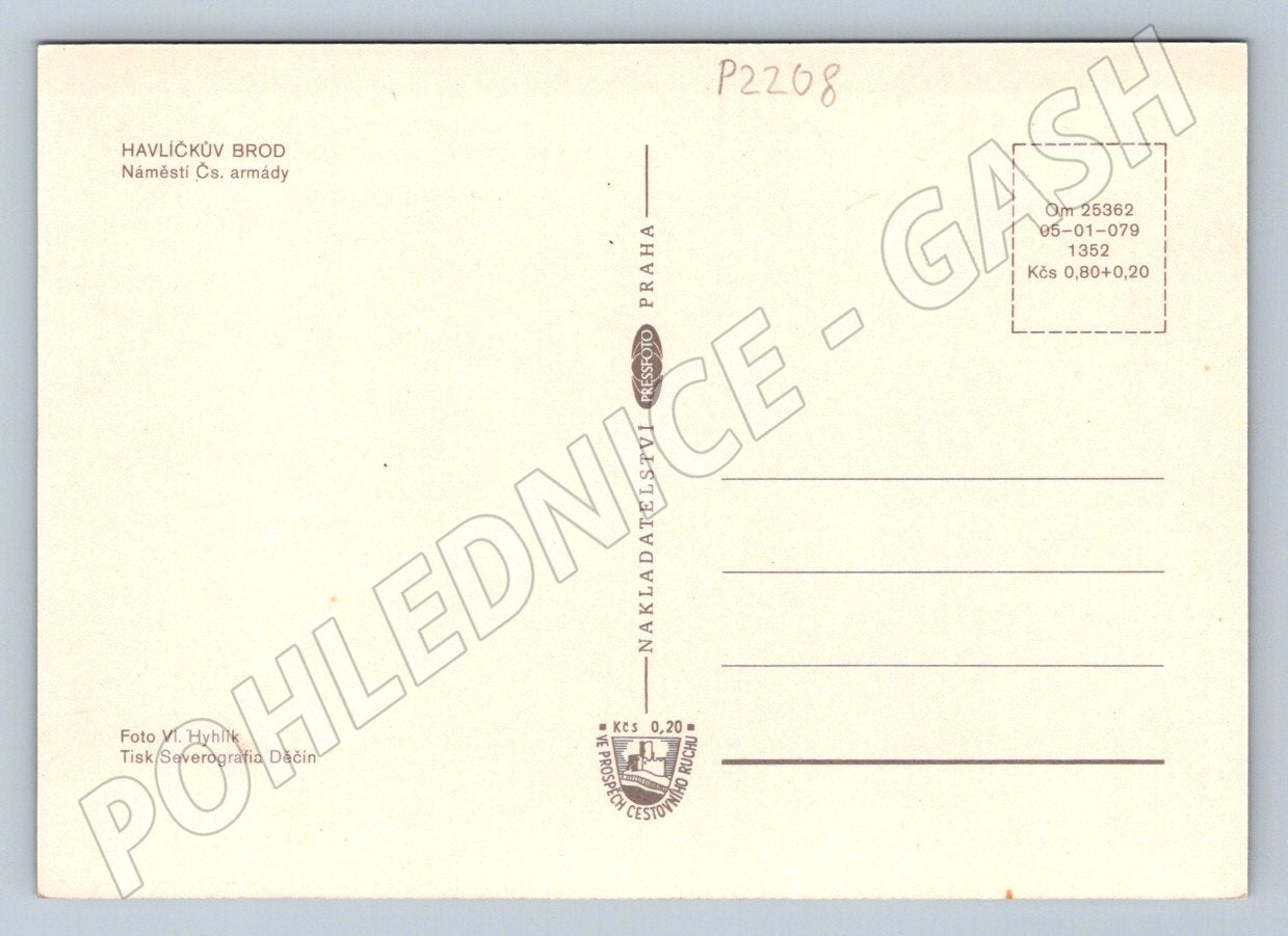 Pohlednice Havlíčkův Brod Náměstí Čs armády (P2208)