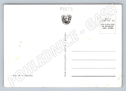 Postcard Jablonné v Podještědí basilica and center (P2213)