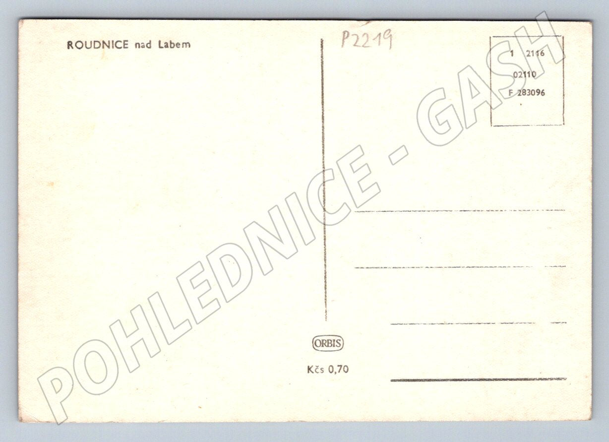 Pohlednice Roudnice nad Labem malý formát (P2219)