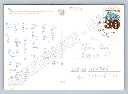 Pohlednice Žatec více záběrů použitá ČSR historická (P2224)