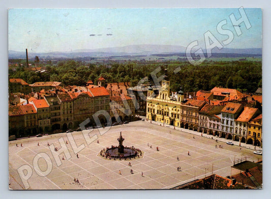 Pohlednice České Budějovice náměstí 1981 odeslaná (P2225)