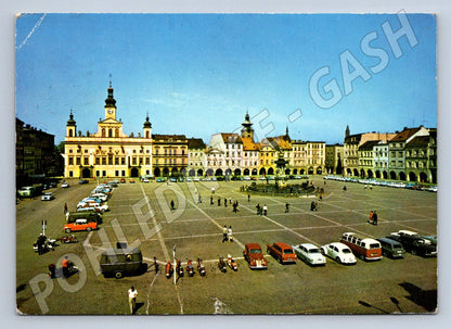 Pohlednice České Budějovice náměstí 70 léta raz 1978 (P2226)