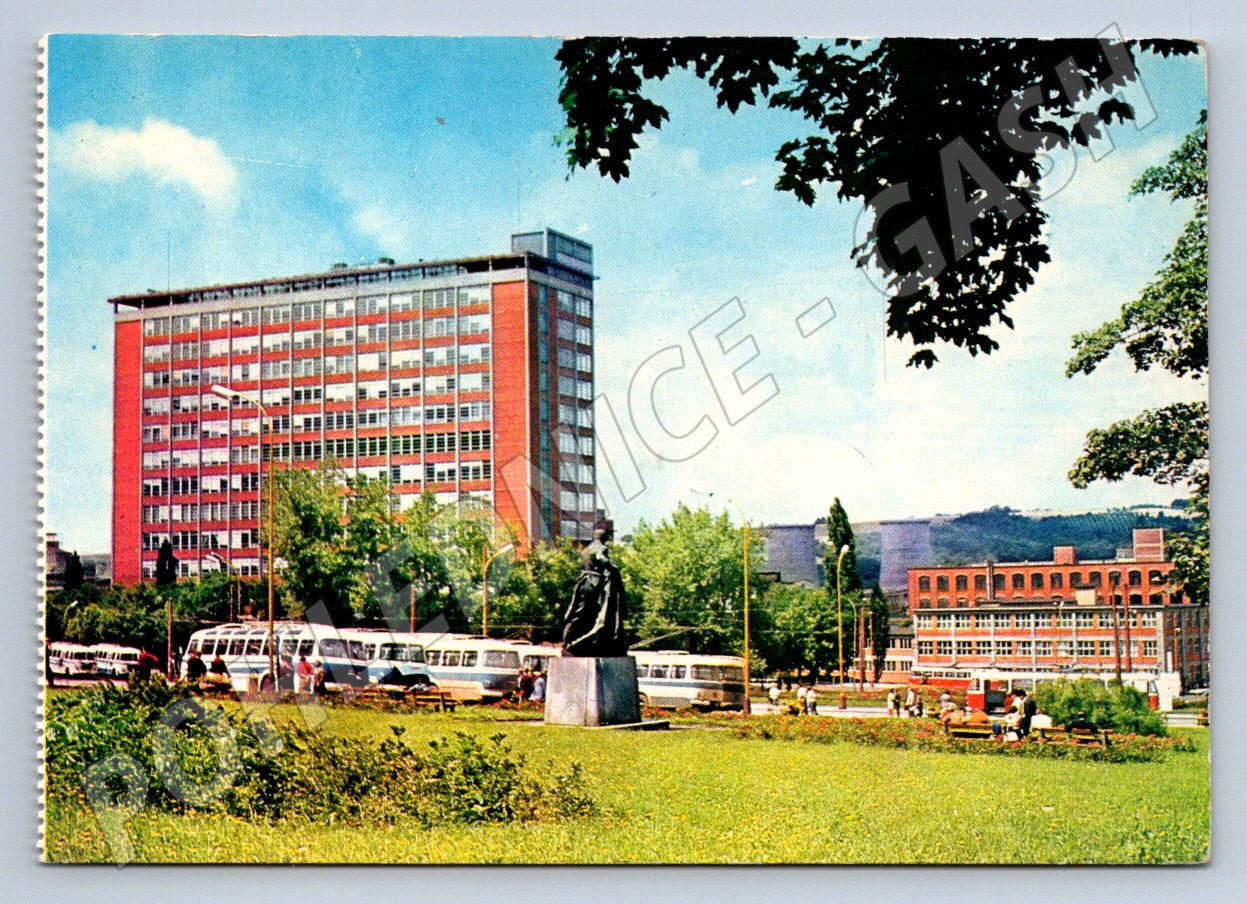Postcard Zlín Svit 75 years of shoemaking Orbis Prague (P2229)
