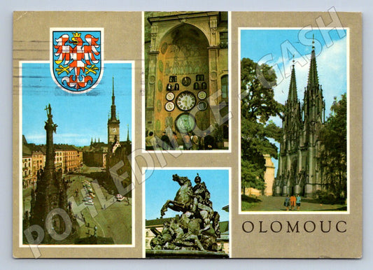 Pohlednice Olomouc historická koláž 1968 PP (P2234)