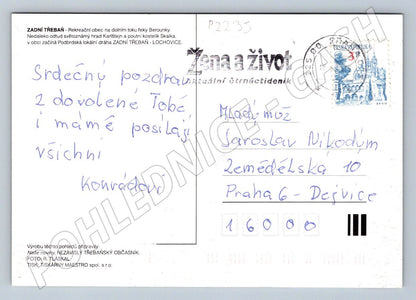 Pohlednice Zadní Třebaň barevná zn raz (P2235)
